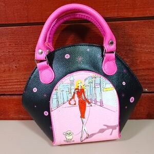 BARBIE Faux Leather Satchel Handbag Purse